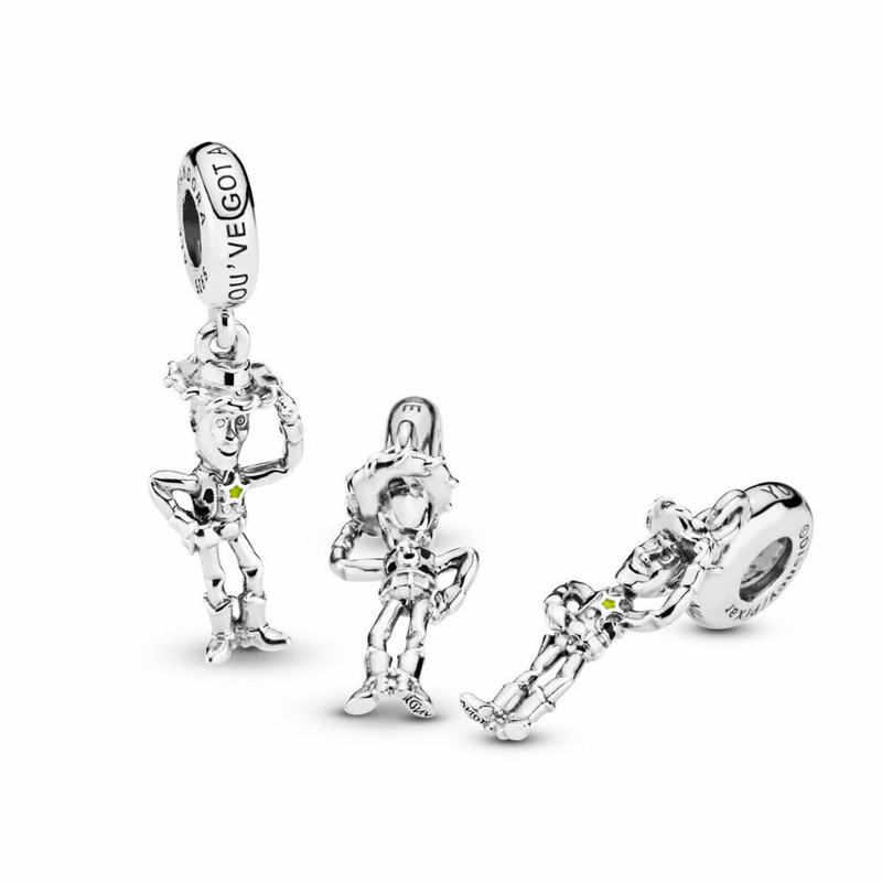 Pandora Australia Disney Pixar, Toy Story, Woody Dangle Charm - Sterling Silver | GKEAIR405